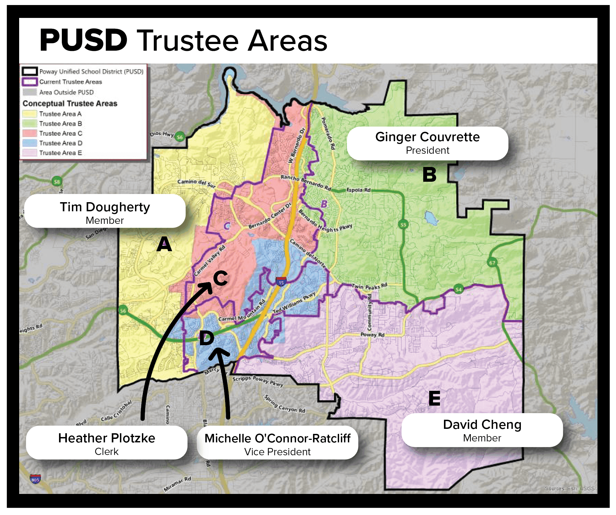 pusd trustee areas